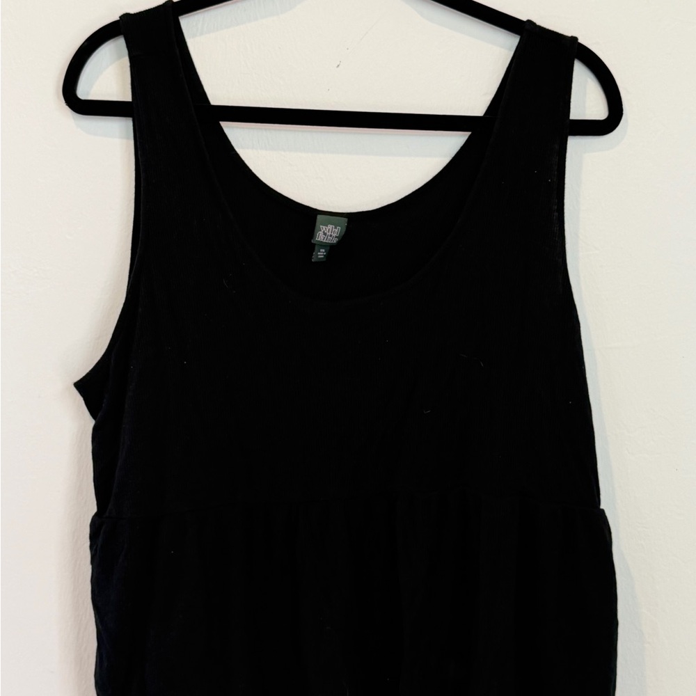 Black peplum Top